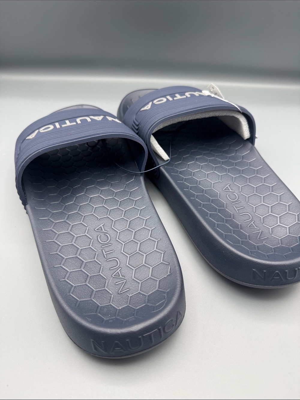 Nautica Men's Athletic Cushioned Casual Slip On Shower Pool Beach Slide Sandals - Picture 2 of 3